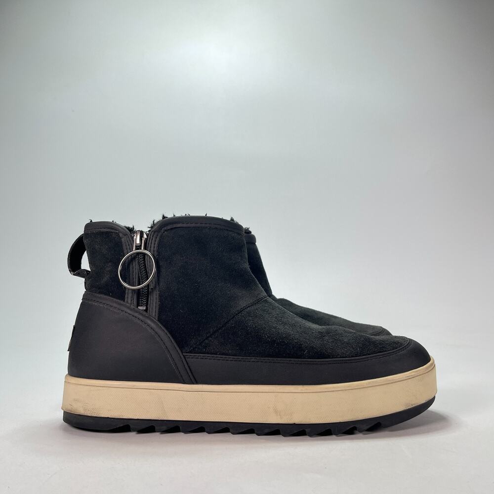 Koolaburra by UGG Tynlee Black Side Zip Winter Ankle Boots 1124210 Women's Sz 9
